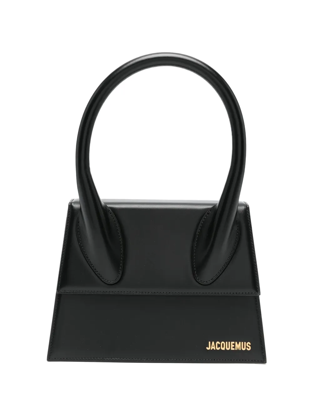 Pre-owned Jacquemus Le Chiquito Leather Shoulder Bag In Black