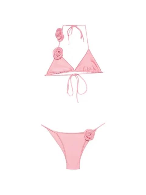 La Reveche Ashar flower-appliqué bikini