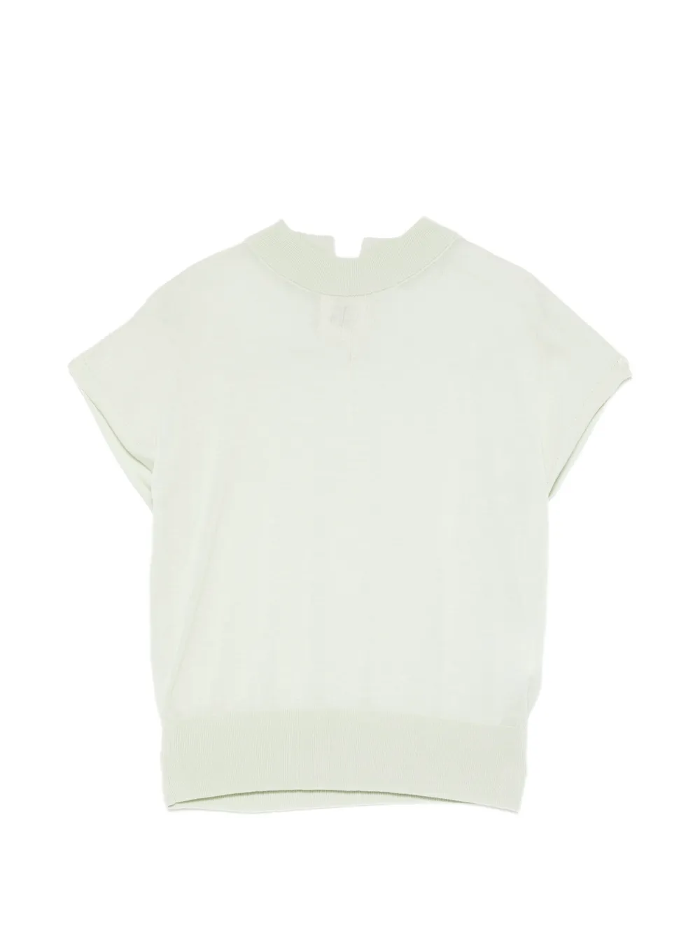 Semicouture crew-neck vest - Verde