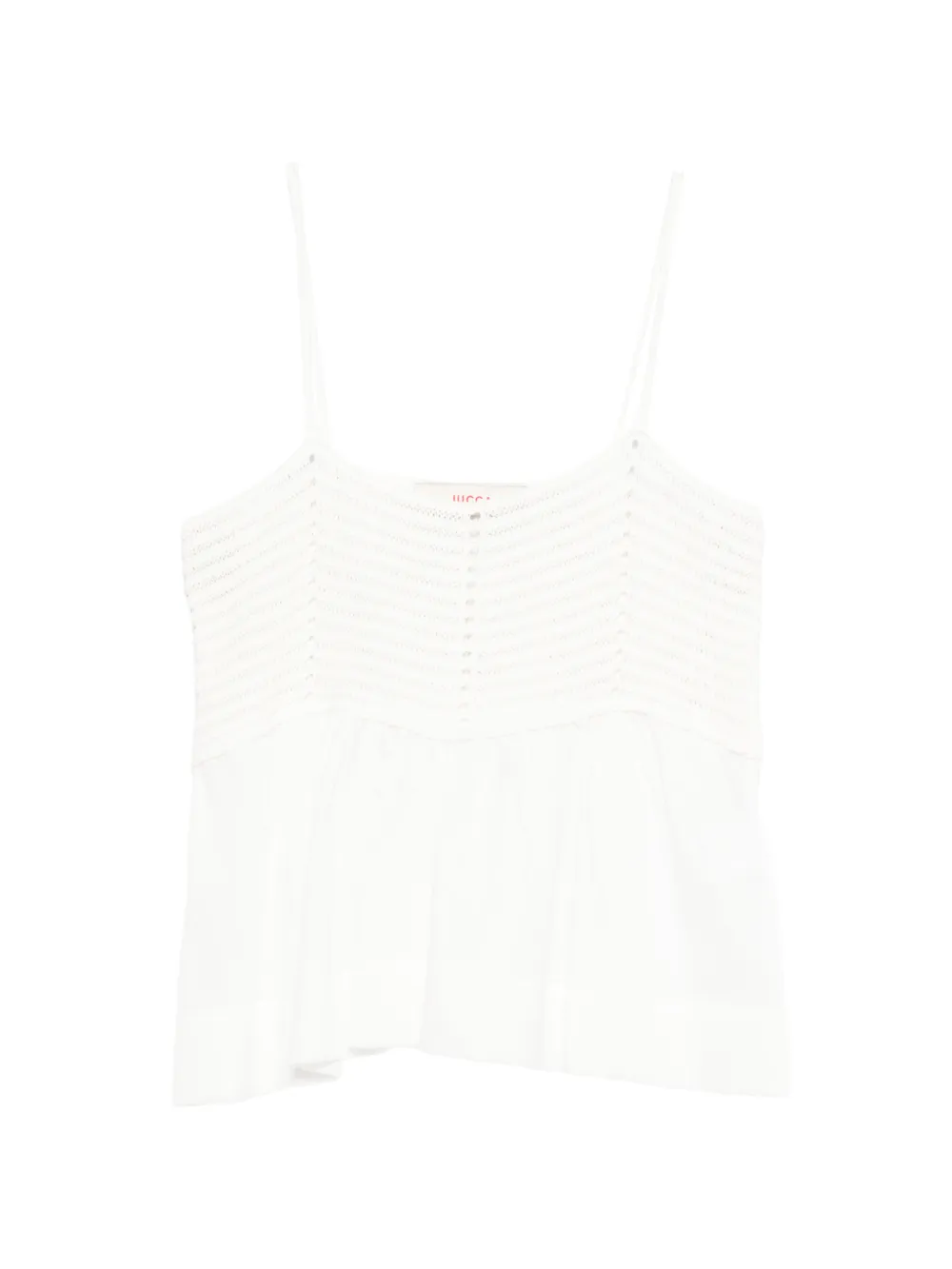 Jucca crochet top - Bianco
