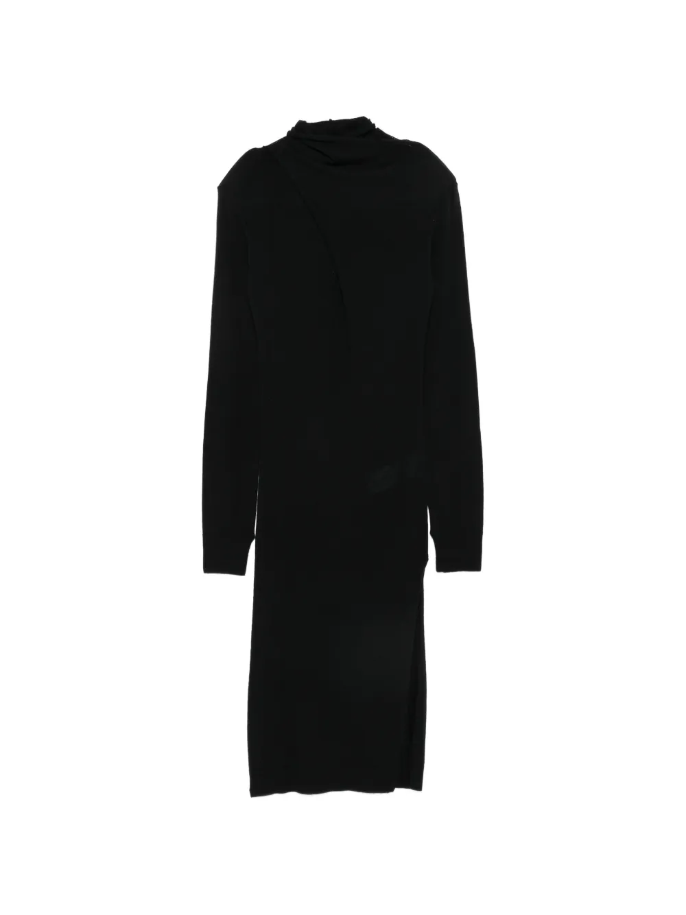 The Attico roll-neck wool dress - Schwarz