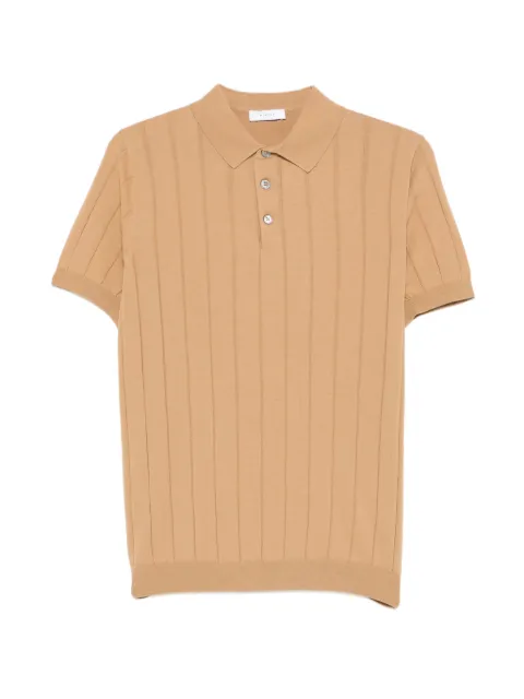 DIKTAT ribbed-knit polo shirt