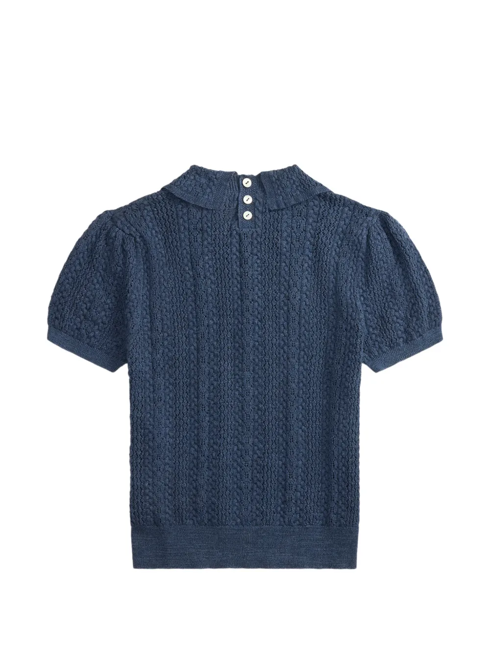 Ralph Lauren RRL Kabelgebreide trui met pofmouwen Blauw