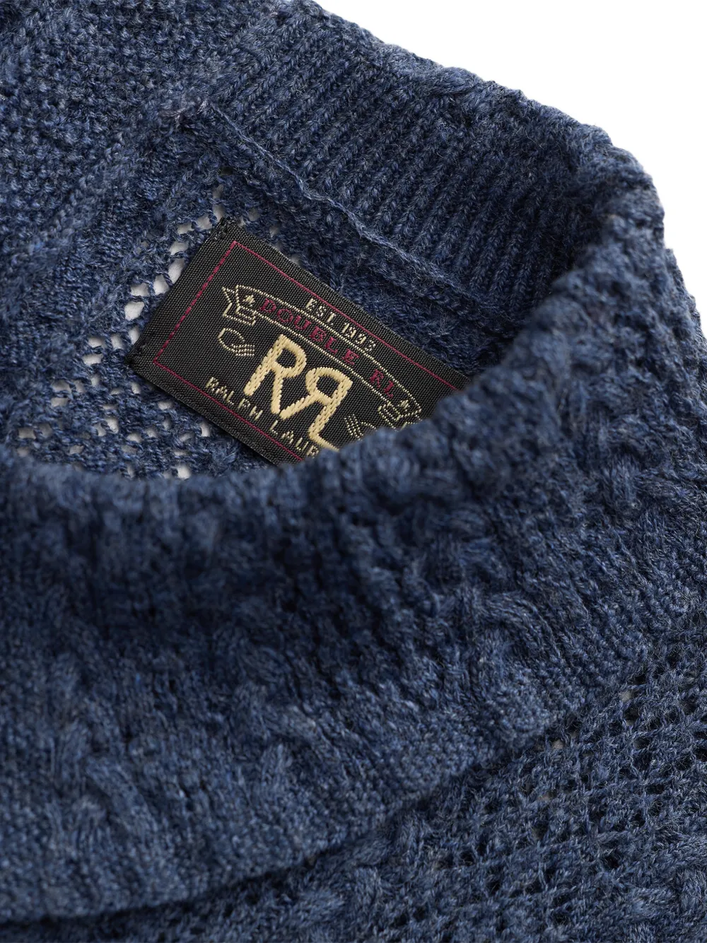 Ralph Lauren RRL Kabelgebreide trui met pofmouwen Blauw