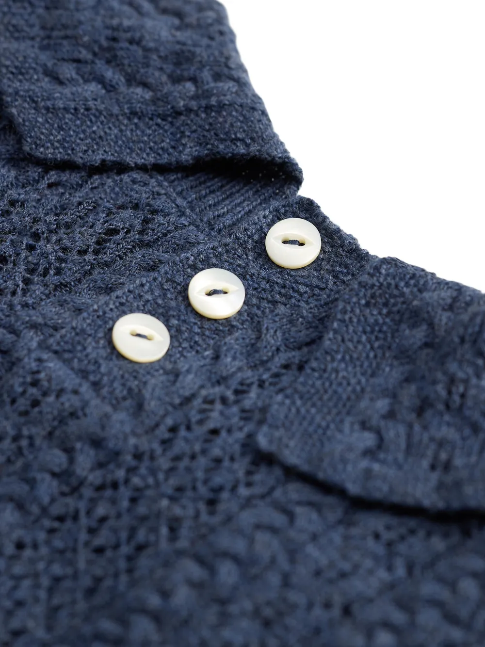 Ralph Lauren RRL Kabelgebreide trui met pofmouwen Blauw