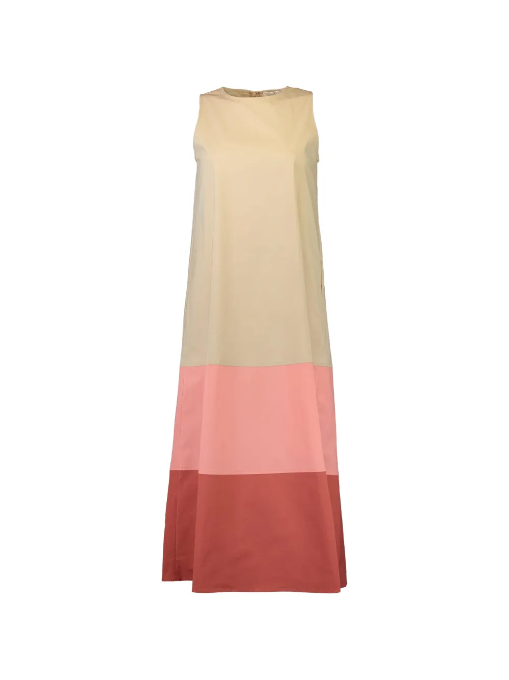 Antonelli Lili colour-block maxi dress - Toni neutri