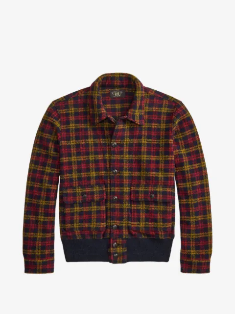 Ralph Lauren RRL check cotton bomber jacket