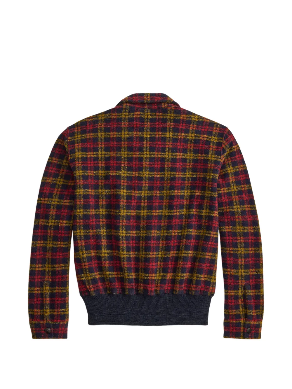 Ralph Lauren RRL Geruit katoenen bomberjack Zwart