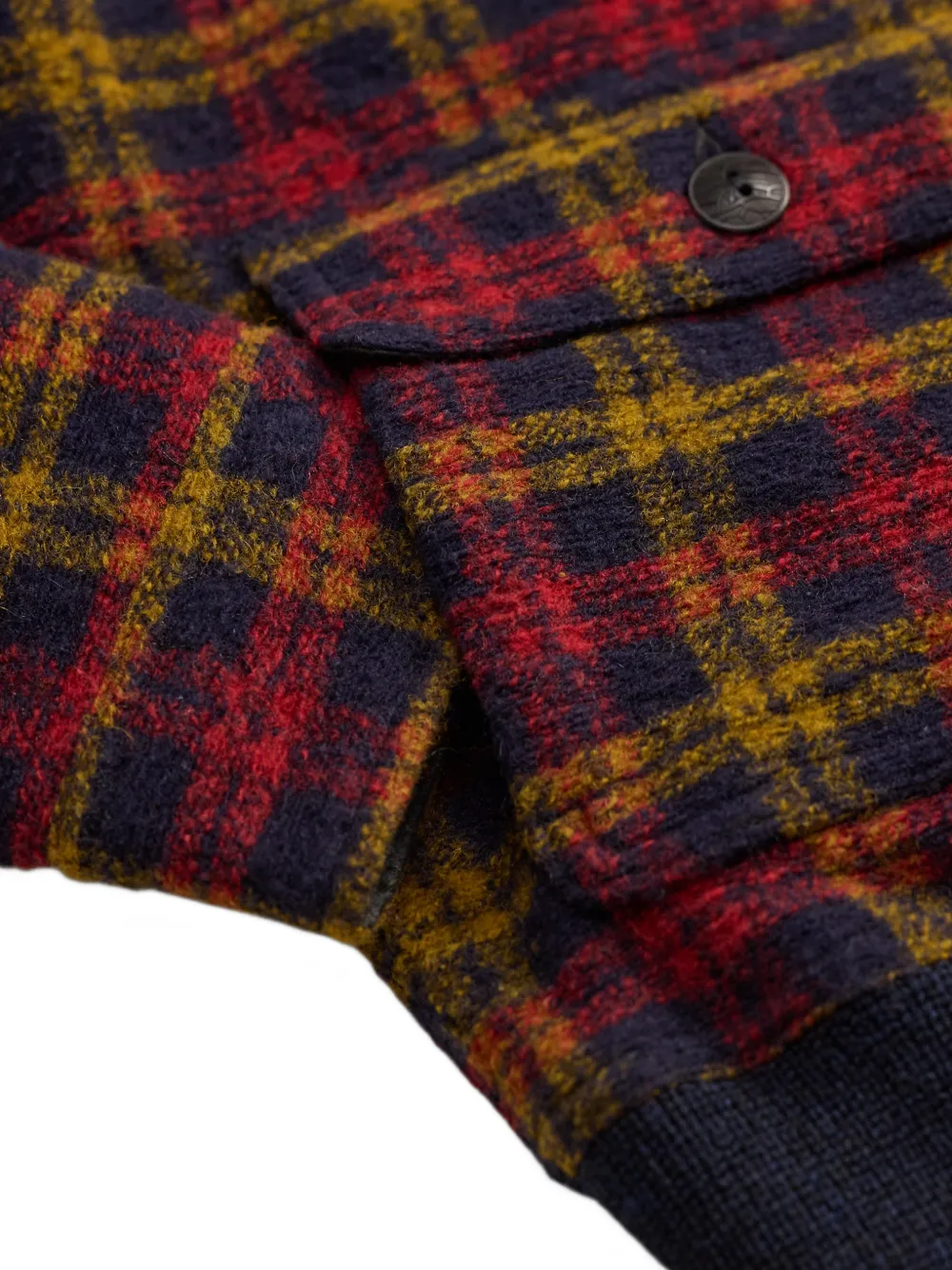Ralph Lauren RRL Geruit katoenen bomberjack Zwart