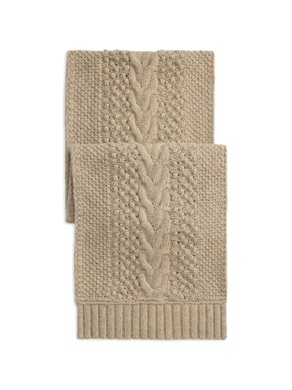 Ralph Lauren RRL Kabelgebreide sjaal Beige