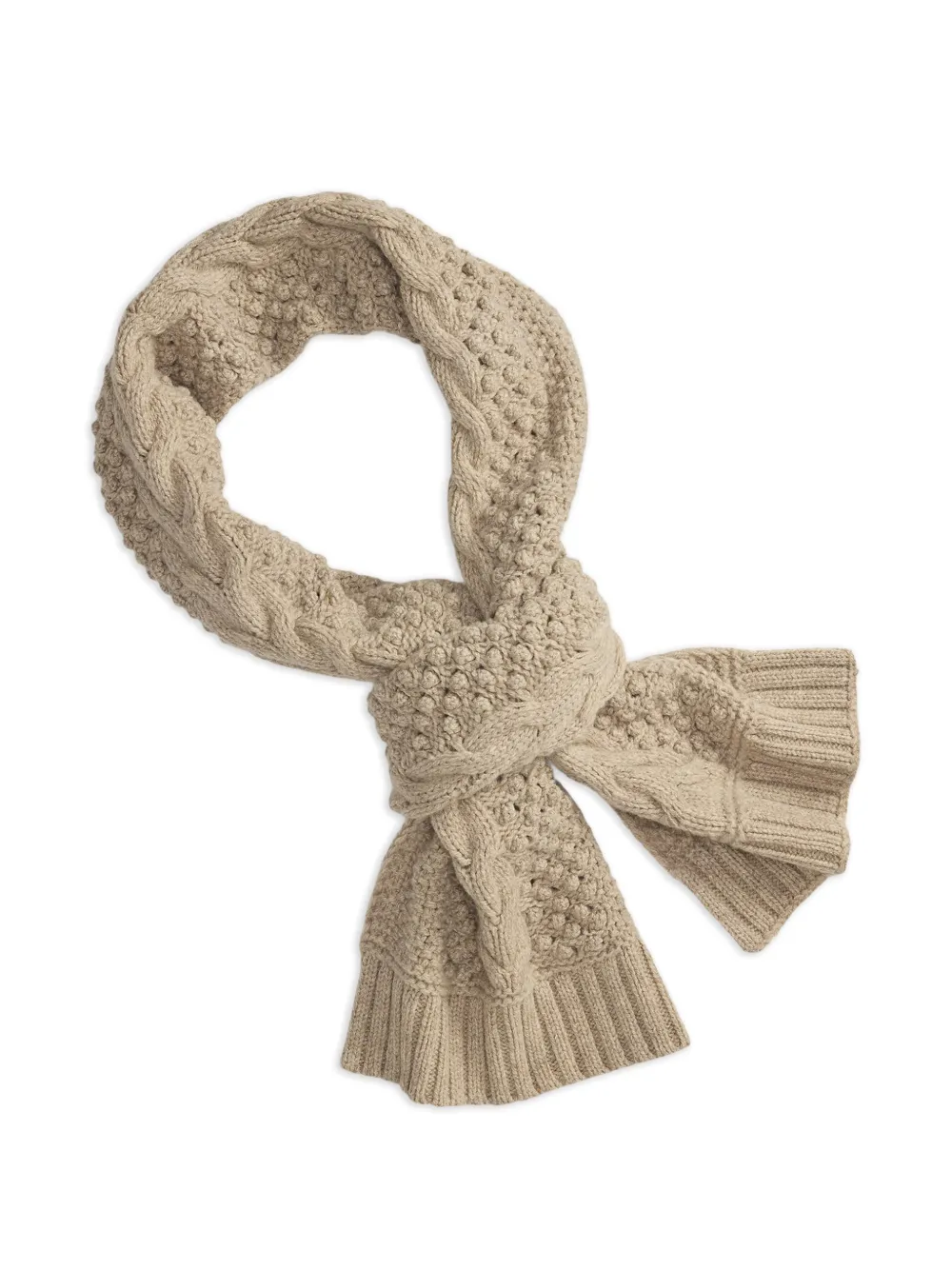 Ralph Lauren RRL Kabelgebreide sjaal Beige