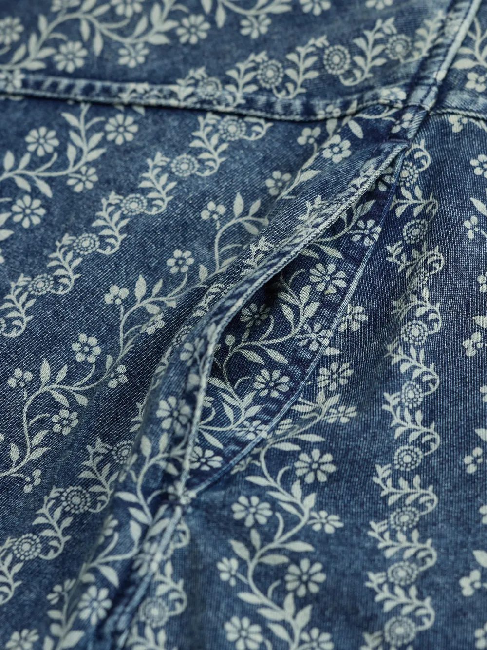 Ralph Lauren RRL A-lijnrok met bloemenpatroon Blauw