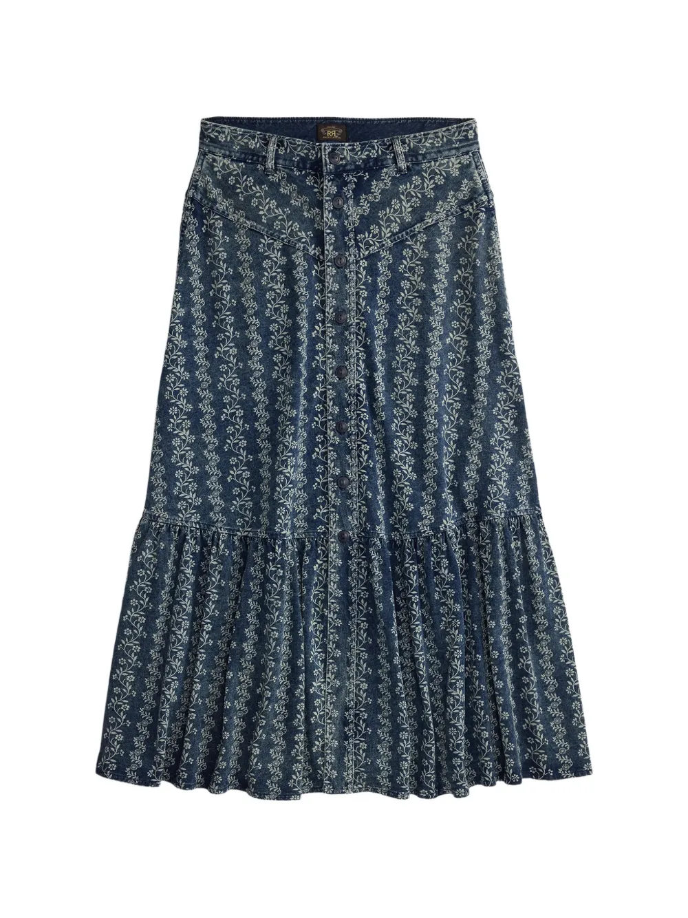 Ralph Lauren RRL floral-motif A-line skirt