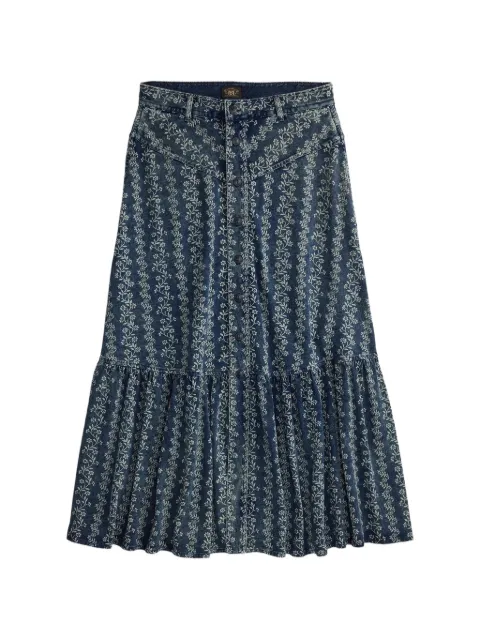 Ralph Lauren RRL falda acampanada con motivo floral