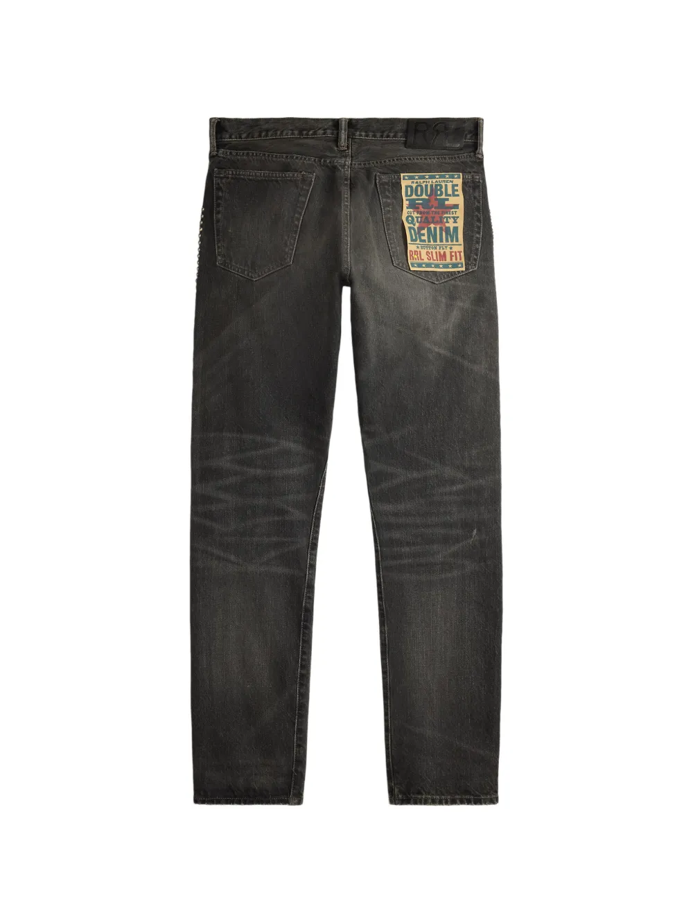 Ralph Lauren RRL Slim-fit jeans verfraaid met studs Grijs