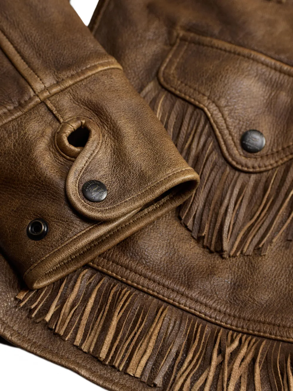 Ralph Lauren RRL Mantel met franje Bruin