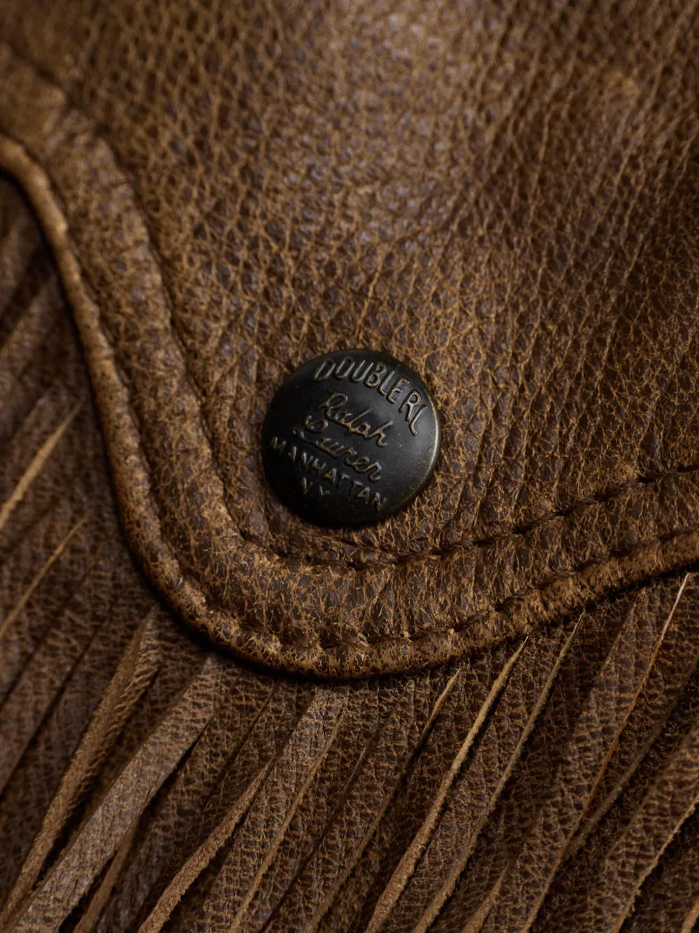 Ralph Lauren RRL Mantel met franje Bruin