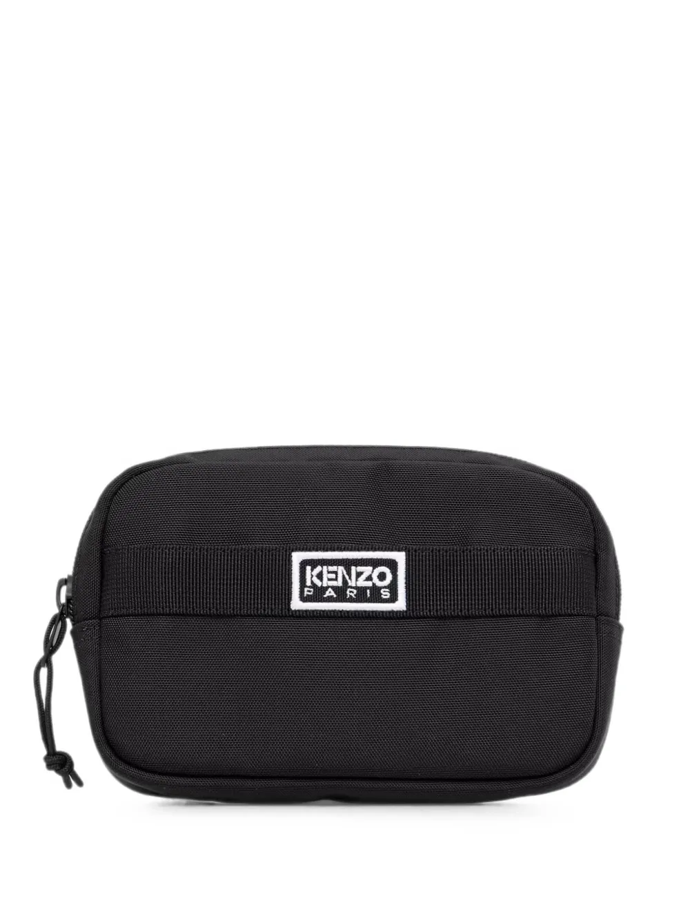 Kenzo Logo-patch Belt Bag In Black