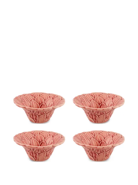 Bordallo Pinheiro Dahlia textured flower bowl