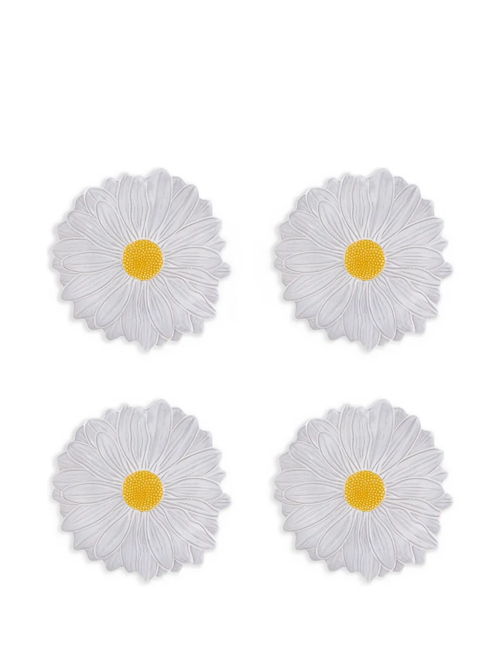 Bordallo Pinheiro Margarida textured-earthenware dessert plate - Bianco