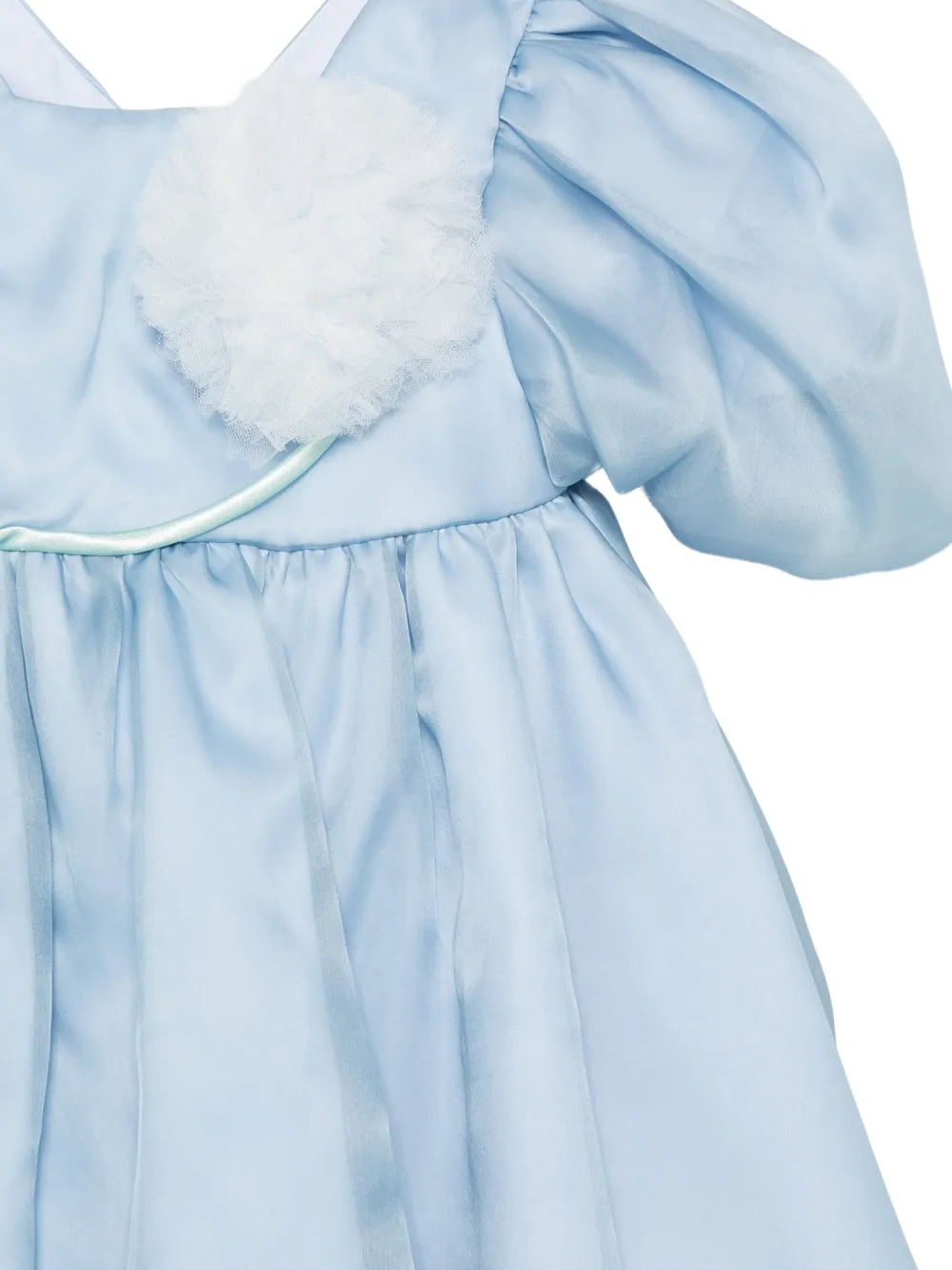  Alapage Vestido Con Aplique Floral - Azul 
