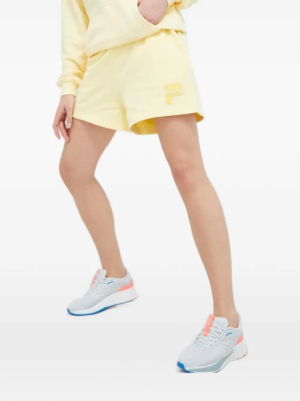 Fila short élastiqué à logo brodé - Jaune