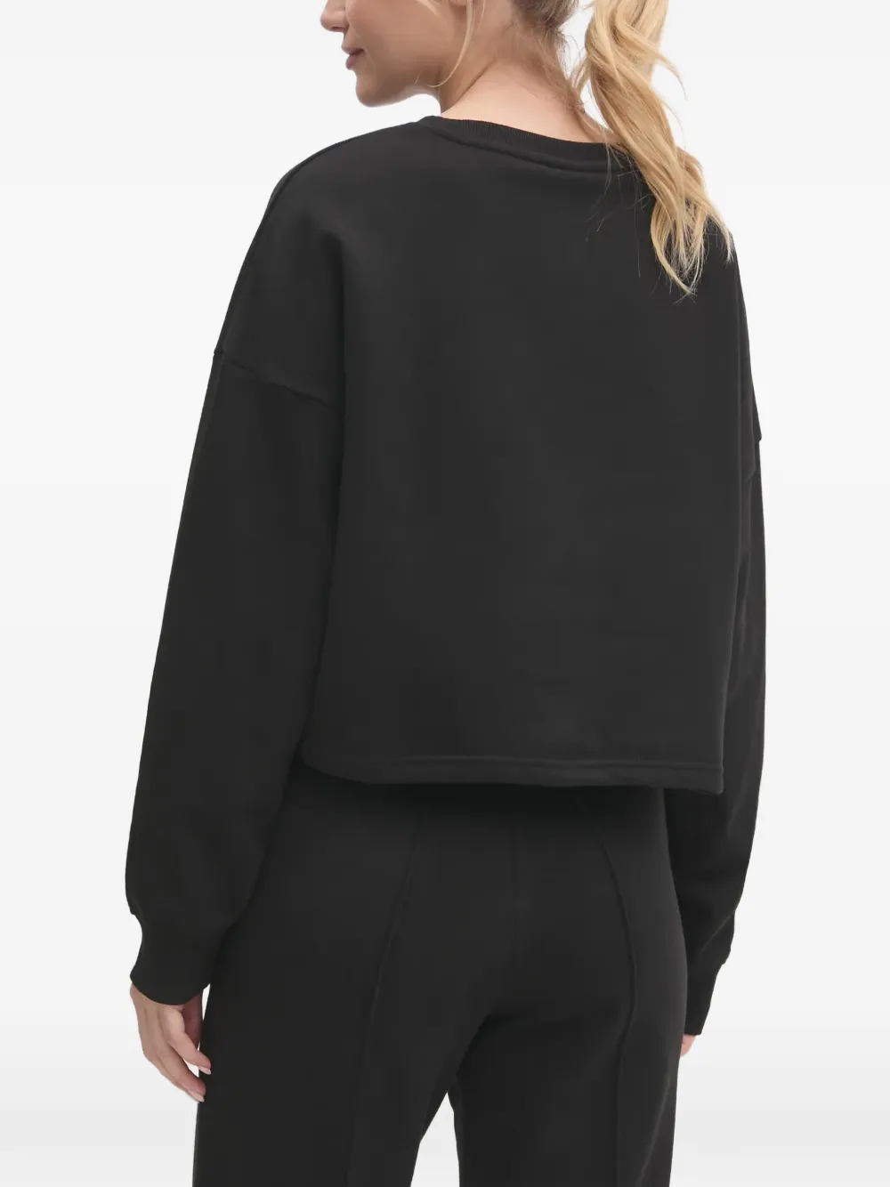 Fila Lewistown crew cropped sweatshirt Zwart