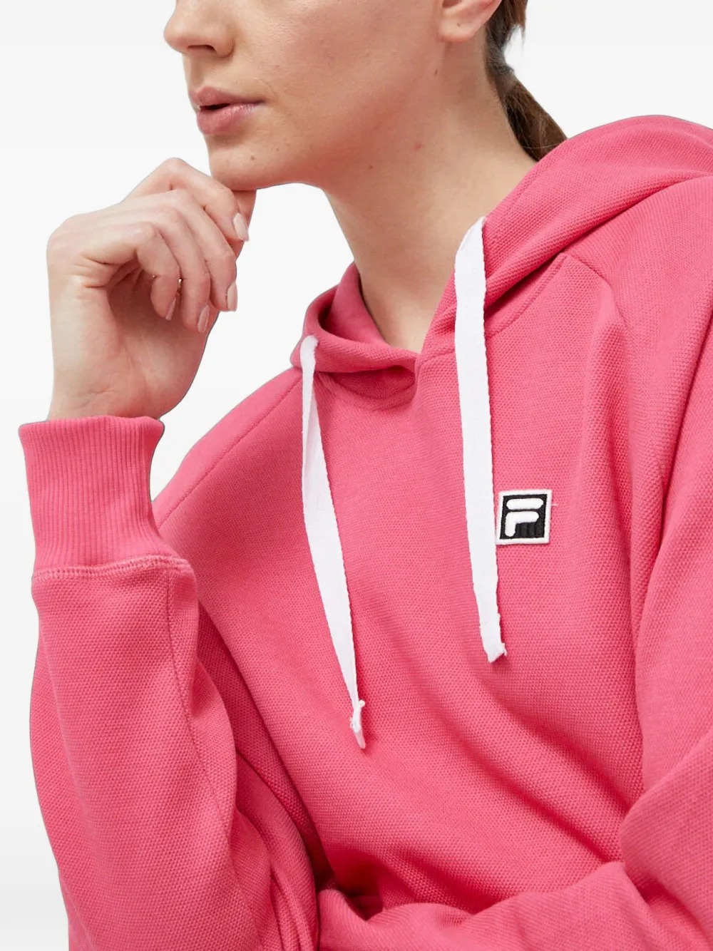 Fila Hoodie met logo-applicatie Roze
