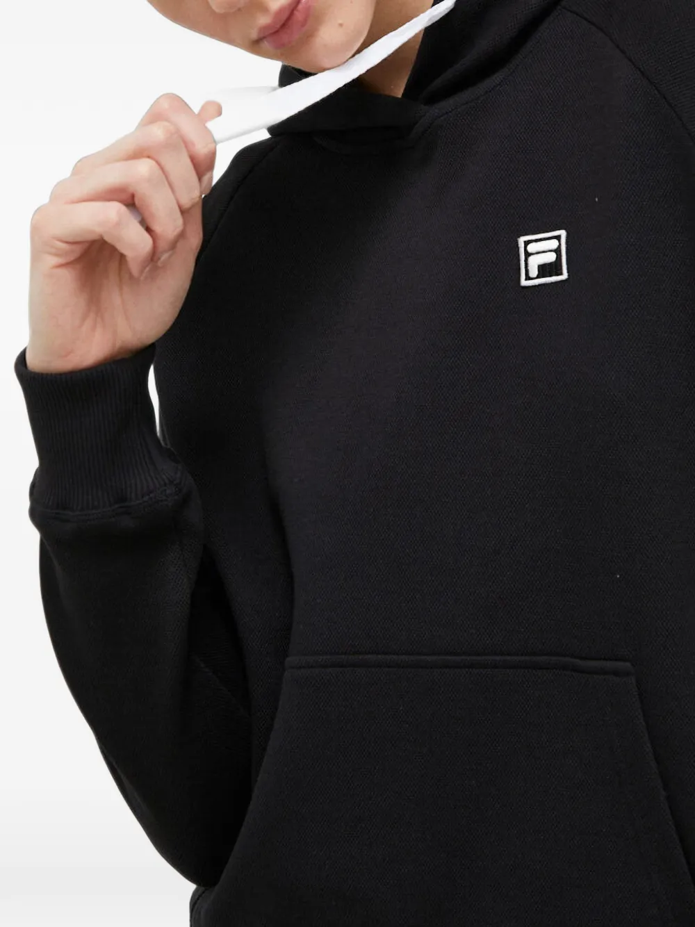 Fila Hoodie met logopatch Zwart
