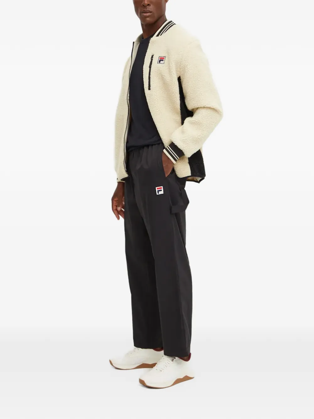 Fila Trainingsbroek met logopatch Zwart