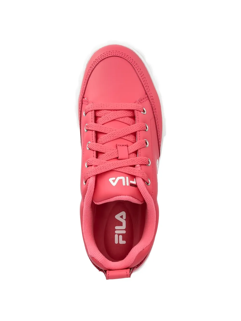Fila Sneakers met plateauzool en logodetail Roze