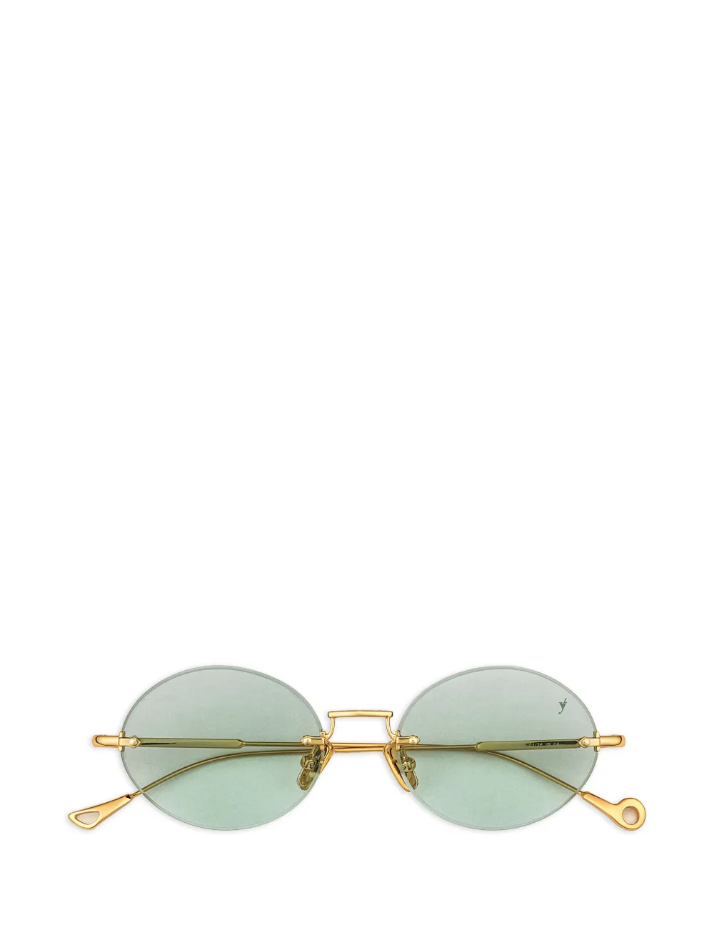 Eyepetizer Met round-shape metal sunglasses - Verde