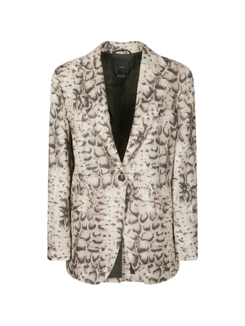PINKO blazer à imprimé peau de serpent