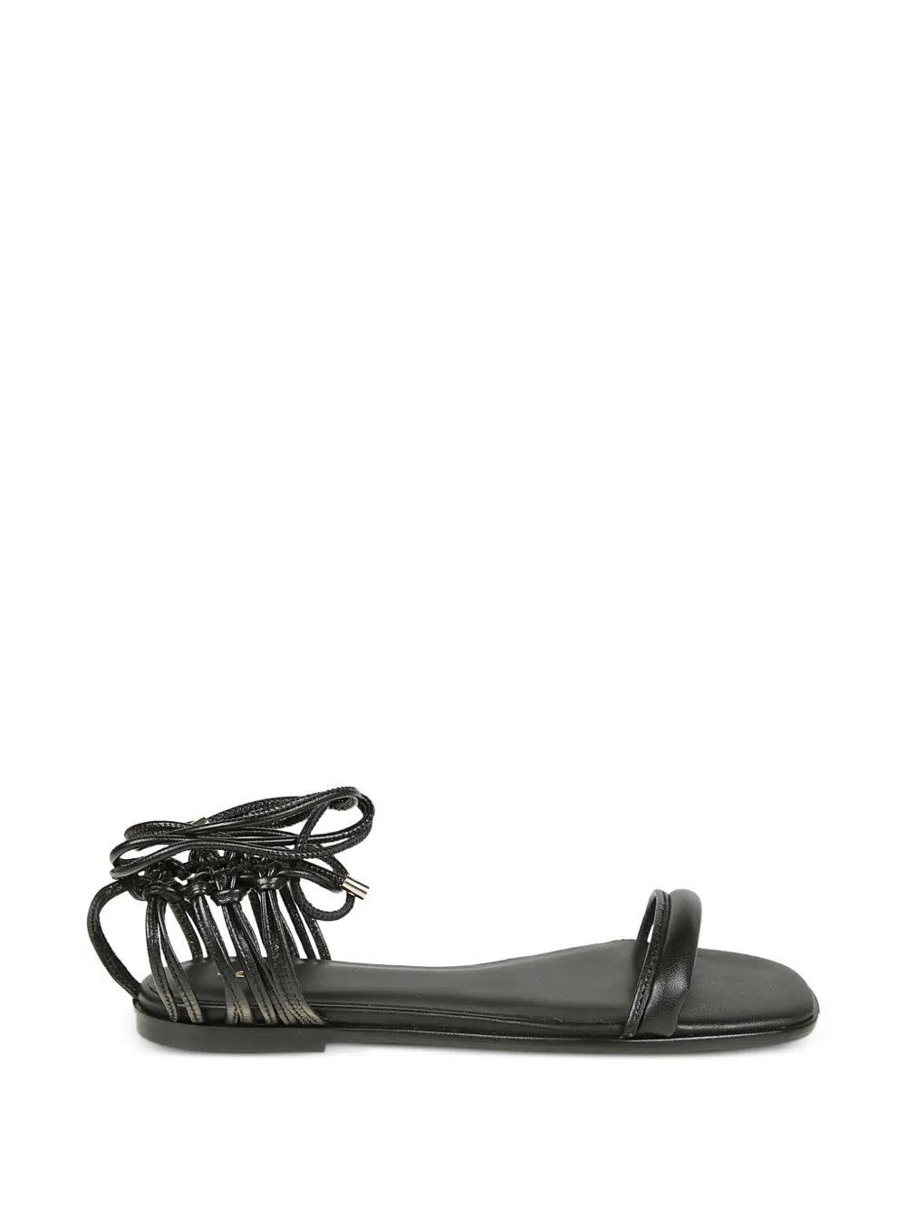 Patrizia Pepe Square Essential Fly leren sandalen Zwart