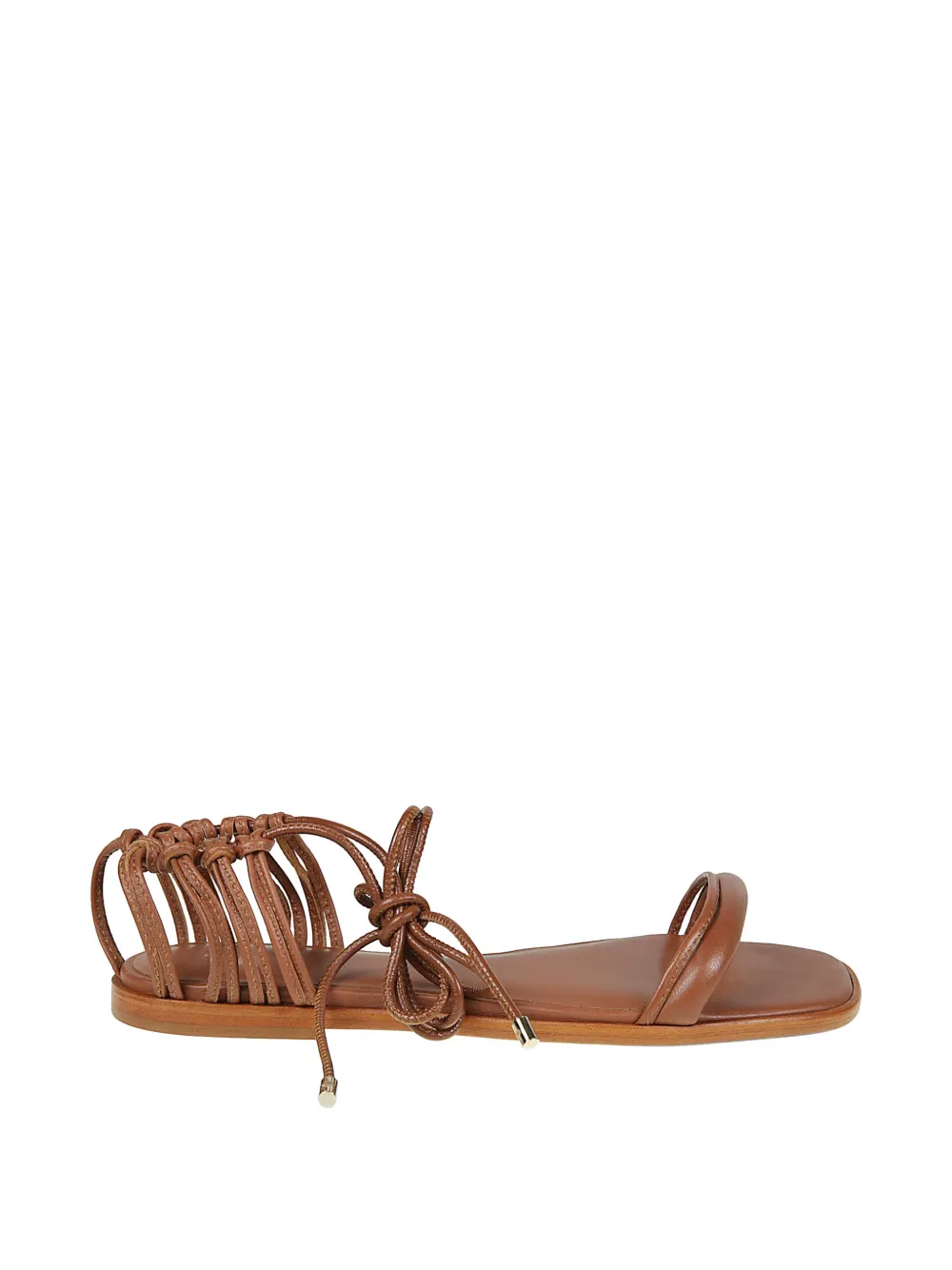 Patrizia Pepe Square Essential Fly flat sandals Bruin