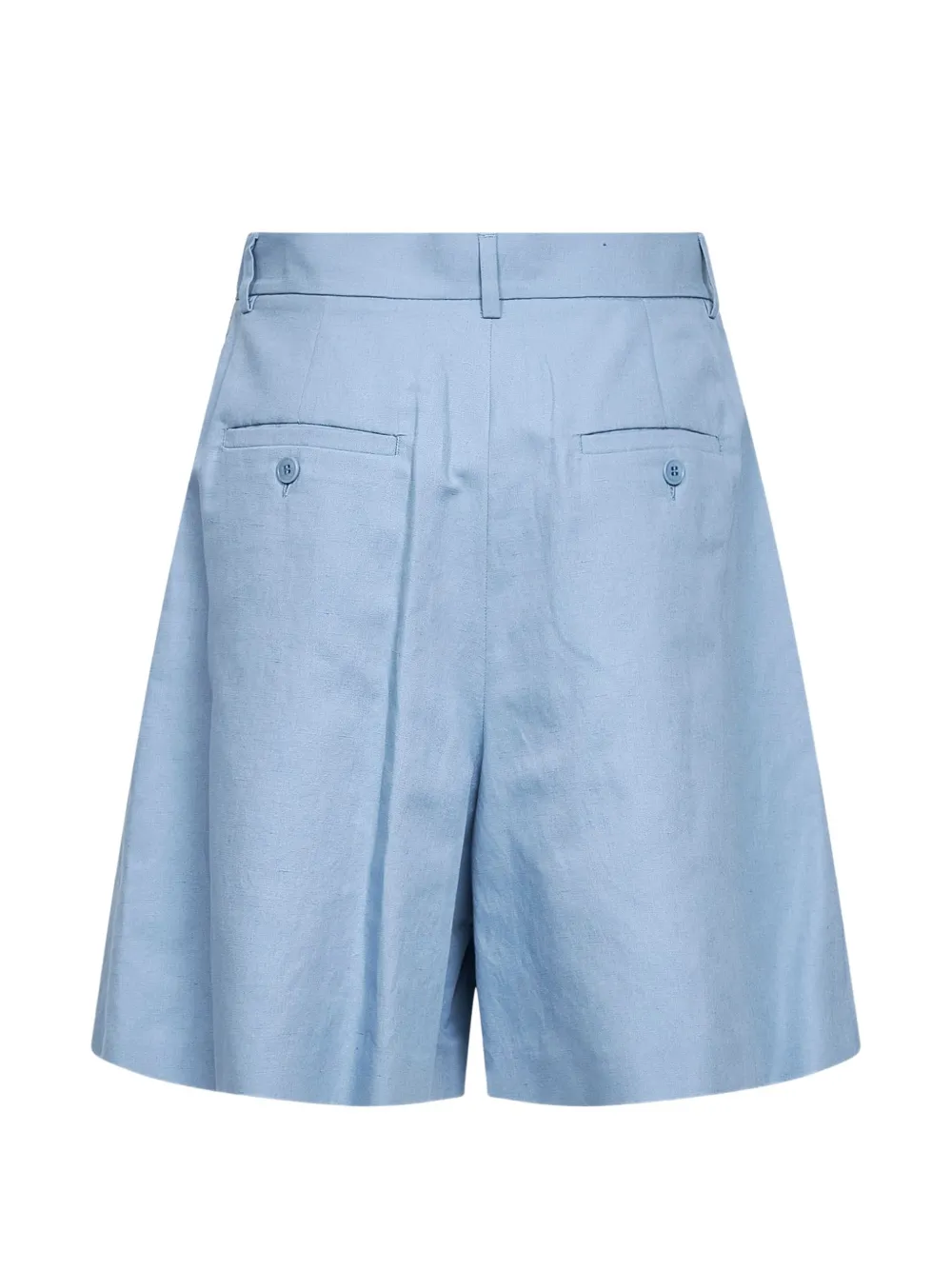  Weekend Max Mara Pleated Flared Shorts - Blue 