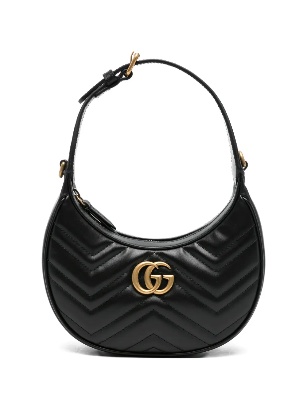 Gucci Pre-Owned mini GG half-moon shoulder bag - Nero