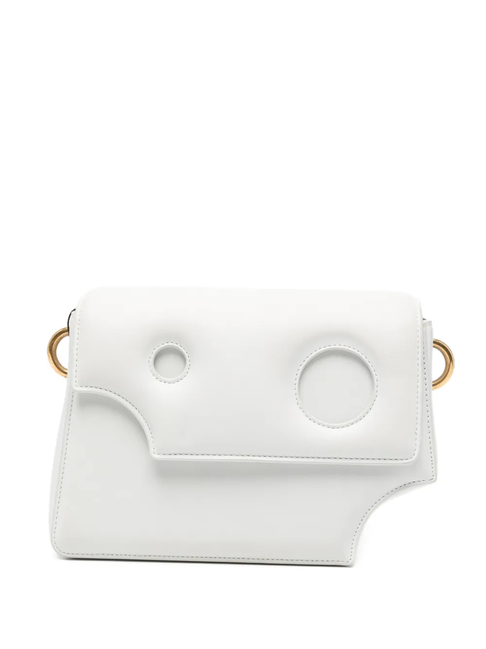 Off-White Pre-Owned Burrow 24 leather shoulder bag - Bianco