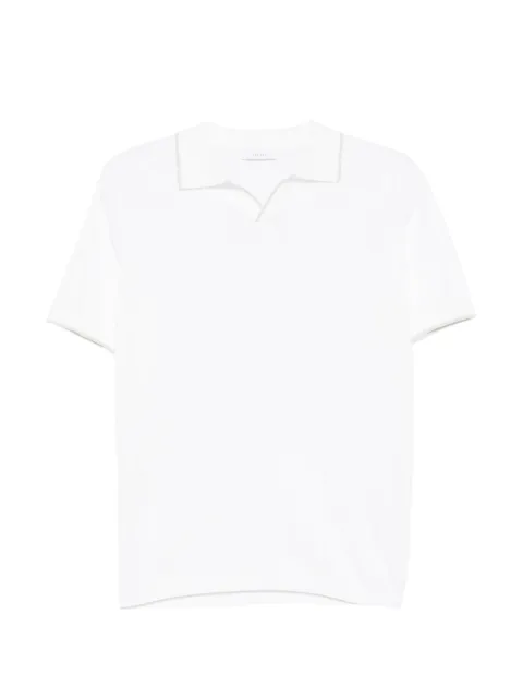 DIKTAT ribbed V-neck polo shirt