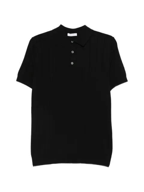 DIKTAT ribbed-knit polo shirt