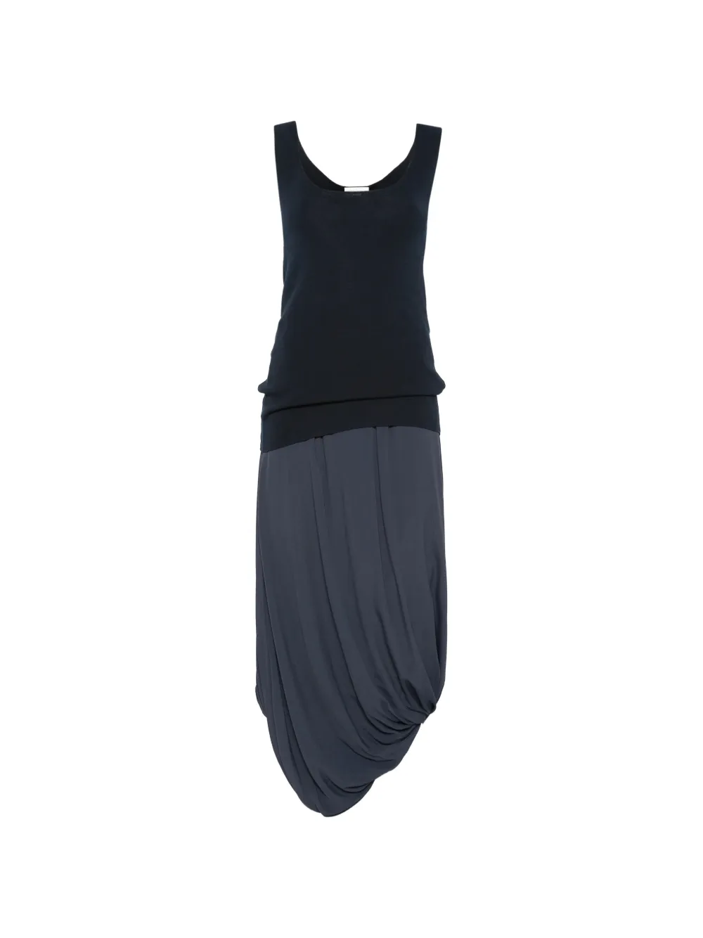 Semicouture scoop-neck skirt set - Blu