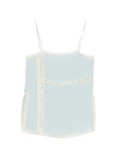 Semicouture lace-trim top