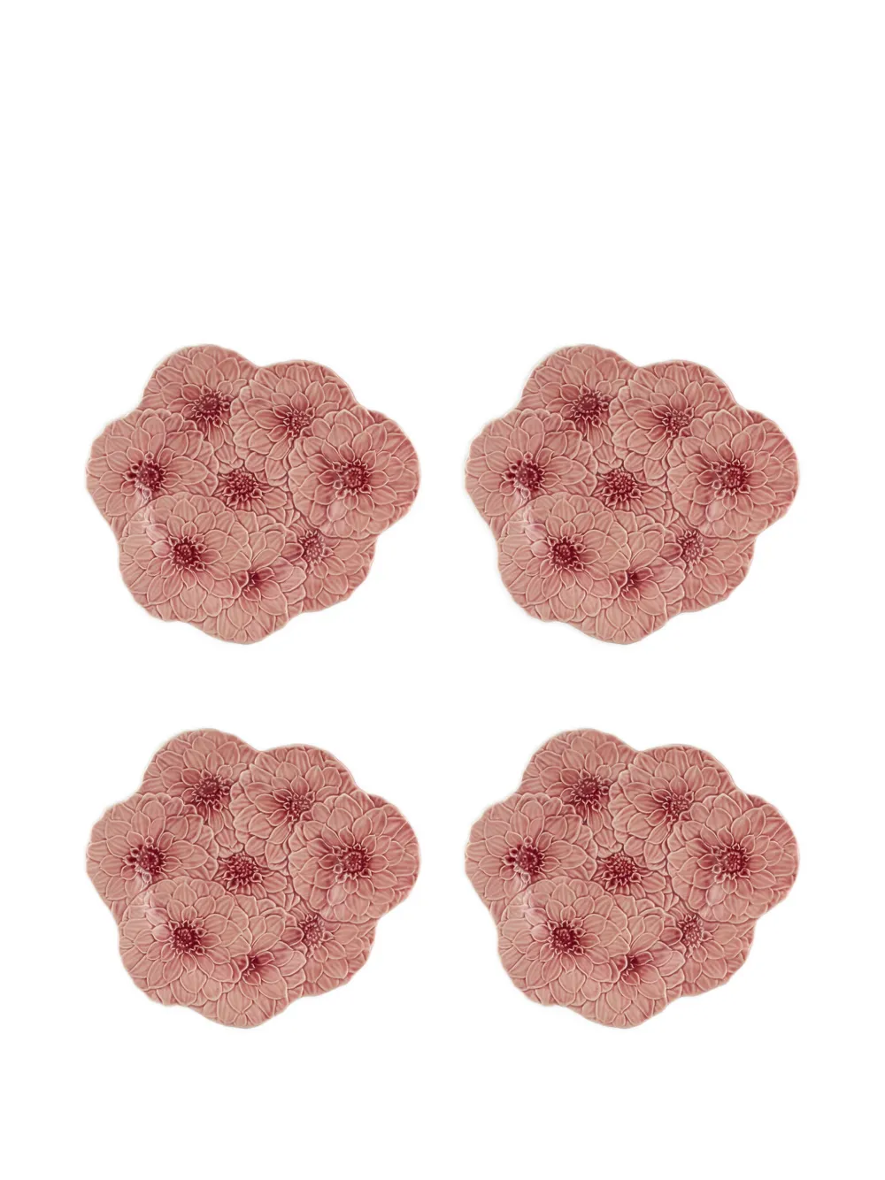Bordallo Pinheiro Maria Flor plate set (four-person setting) - Rosa