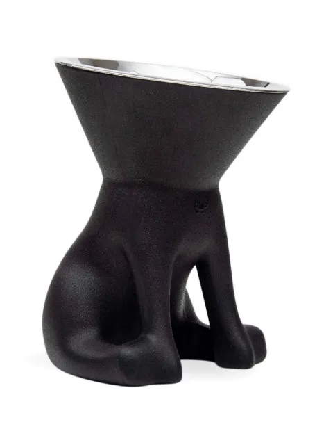 Slide seated-dog bowl