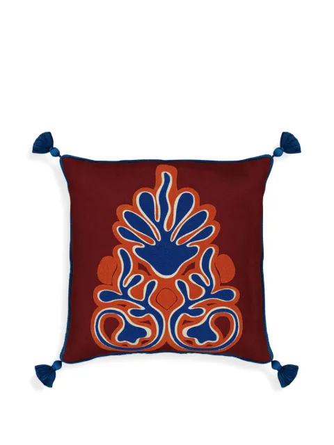 HOUSE OF CAPRICORN abstract tassel Teles cushion