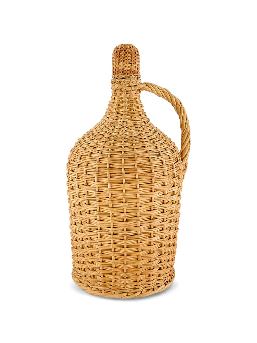 HOUSE OF CAPRICORN Camacha wicker flask - Nude