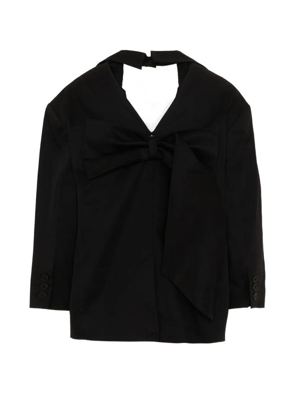  Douuod Kids Basul Bow Blazer - Black 