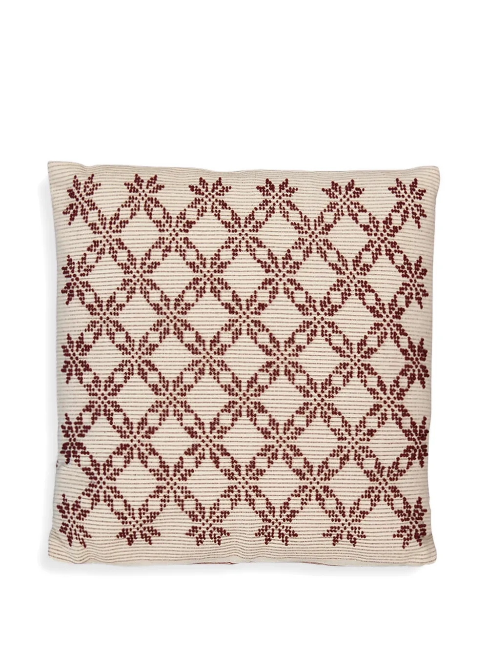 HOUSE OF CAPRICORN geometric handmade carlota cushion - Nude