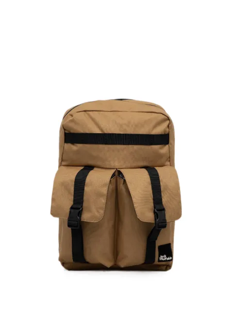 JACK WOLFSKIN buckle-fastening logo-patch backpack