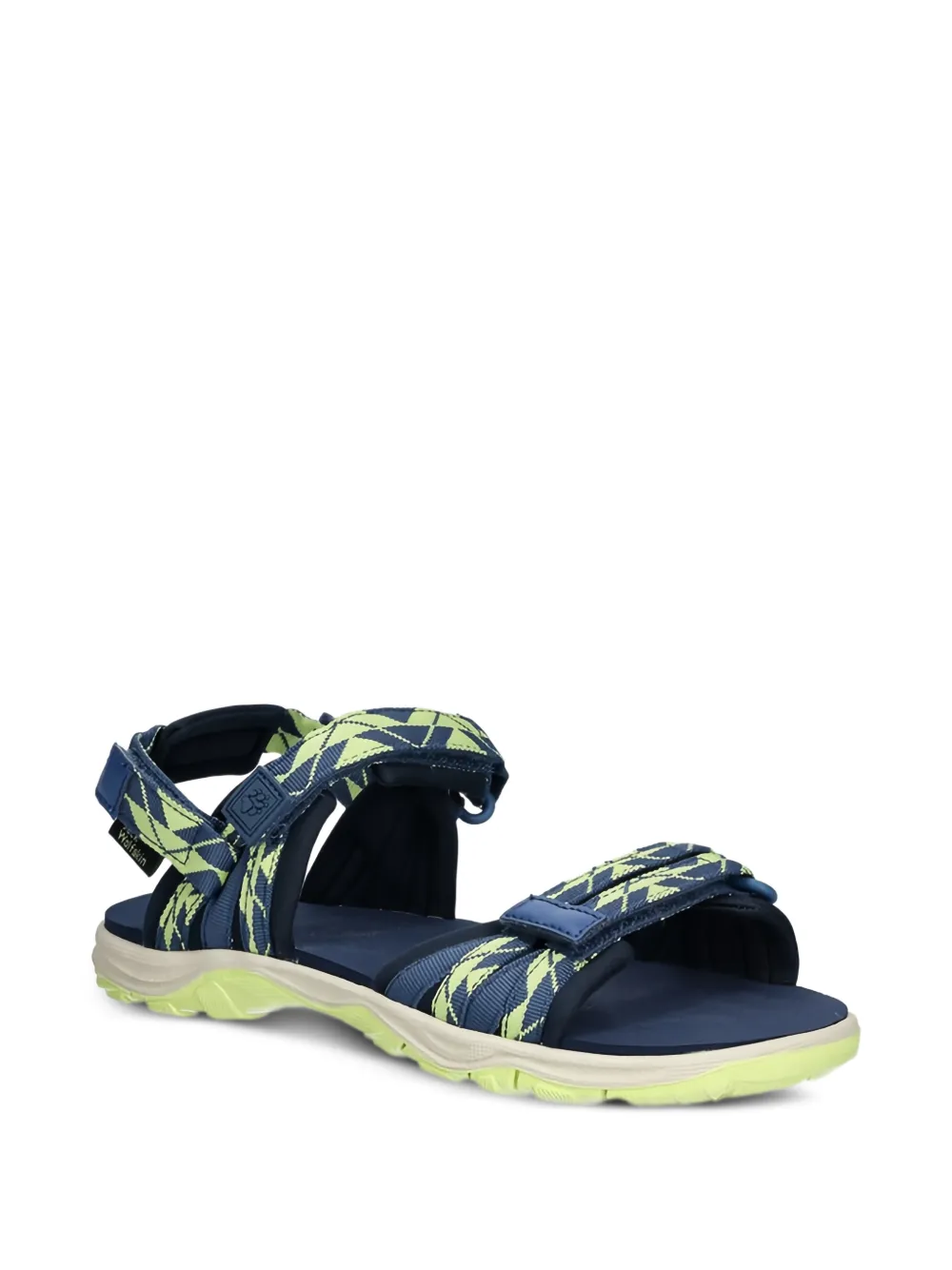 JACK WOLFSKIN geometric strap sandals - Blu